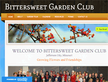 Tablet Screenshot of bittersweetgardenclub.com